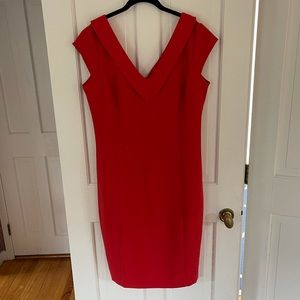 Long Tall Sally Double V Red Dress Size 12
